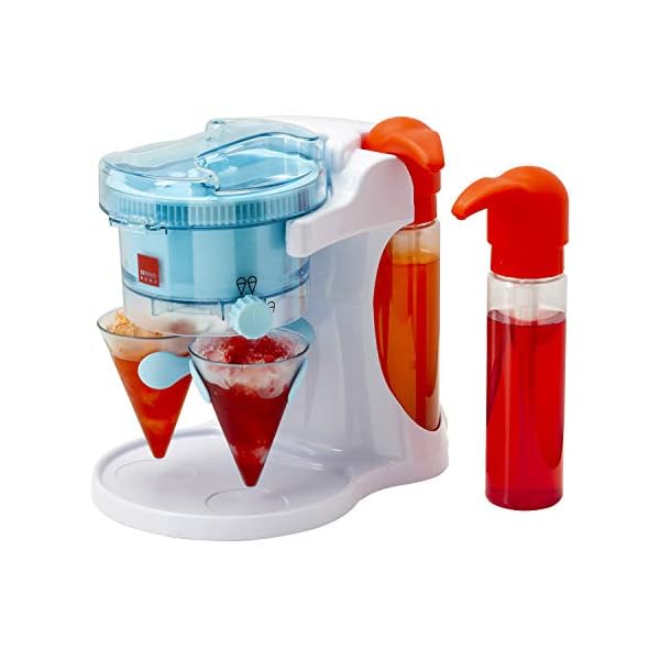 Sensio Home Snow Cone Maker Machine, Crushed Ice, Slushie Cocktail Maker- Kid Friendly Shaved Ice Machine with 2…
