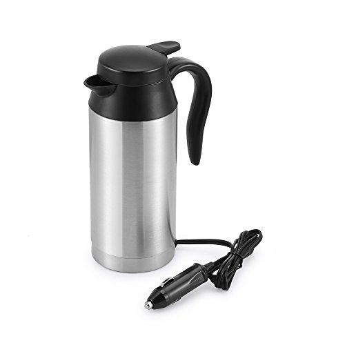 AOZBZ Intelligent Car Electric Kettle 12V, Travel Mugs 750ML,Stainless Steel Car Heating Cup with Charger, Powered by Cigarette Lighter