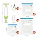 Sous Vide bags 15 Reusable food vacuum seal bags BPA Free Ziplock for Anova and Joule Cookers,1 Hand Pump, 3 Sealing Clips and 3 Sous Vide Clips, Apply for Sous vide cooking &Food Storage/Freezer