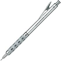 Pentel Graph Gear 1000 Automatic Drafting Pencil, 0.5mm Lead Size, Brushed Metal Barrel, 1 Each (PG1015A)