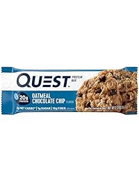 Quest Nutrition Protein Bar, Oatmeal Chocolate Chip (Pack of 12)