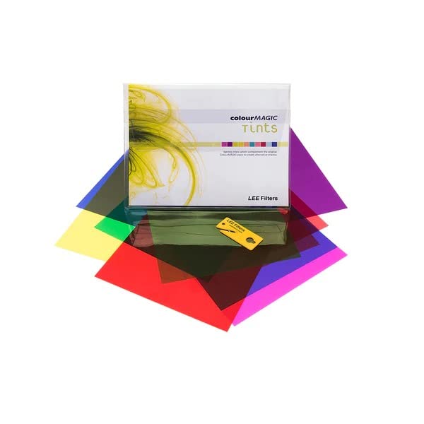 LEE Filters Colour Magic Tint Pack Lighting Gel Filter Pack, 250mm x 300mm – Contains 12 Colours, 1 Sheet Per Colour Totalling 12 sheets