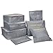 Packing Cubes-Multi-Functional Luggage Organizer Travel Packing Cubes Bags Travel Storage Bags with Shoe Bag 7Pcs