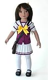 Kohanna 18 inch Japanese Doll in School Dress and Blue Gift Box
