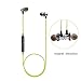 Bluetooth Headphones, V4.0 Wireless Stereo Bluetooth Earphones [Magnet Attraction] Sport Headset In-Ear Noise Cancelling Headphone Earbuds for Gym Running -Sweatproof, Microphone (Green)
