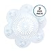 SlipX Solutions Stop-A-Clog Drain Protectors Trap Hair, 2 Hair Catchers Per Package (Plastic, 5 inch Diameter, Clear)