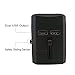 Parboo Universal World Travel Adapter,Over 150 Countries & USB Power Adapter for iPhone, Android,Black