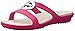 crocs Women's Sanrah Circle Bow W Dress Sandal, Raspberry/Oyster, 7 B(M) US