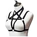 Women Hollow Out Strap Crop Top Harness Bra Elastic Cup-Less Cage Bra