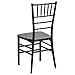 Flash Furniture 2 Pack HERCULES PREMIUM Series Black Resin Stacking Chiavari Chair