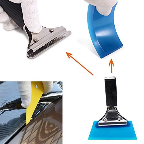 ESUMIC9PCS Window Tint Application Tools Set Window Tint Tools for Vehicle Film Including Window Squeegee,Scraper, Utility Knife and Blades - Thumbnail 4