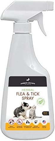 Amber Crown Herbal Flea &amp; Tick Spray for Dogs and Cats by Amber Crown