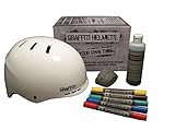 Graffiti Helmets Draw Your Own Bike Helmet and Skateboard Helmet Adult Helmet and Kids Helmet CPSC Certified