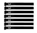 7 Black Hook and Loop Securing Straps Tie Downs Fastening Straps (1''x24'') – (7)