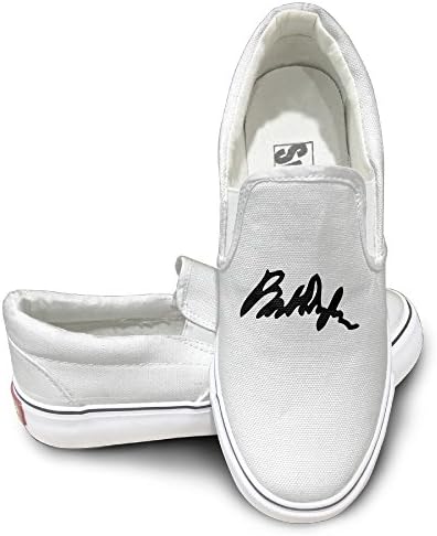 Claudia Unisex Casual Shoes Bobdylan Canvas Sneaker 35 White