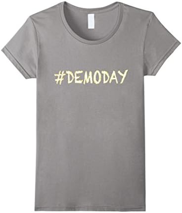 Women's #Demoday Tee shirt Small Slate