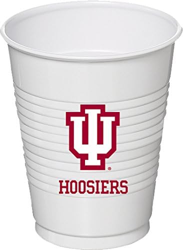 Mayflower Distributing Company 8 Count Indiana University Cup, 16 oz, Multicolor