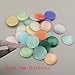 60pcs 12mm Mixed Candy Color Flatback Round Cat's Eye Stone Beads Cabochons DIY Opal Cabochon Beads for Jewelry Making Clay Findings (M269)