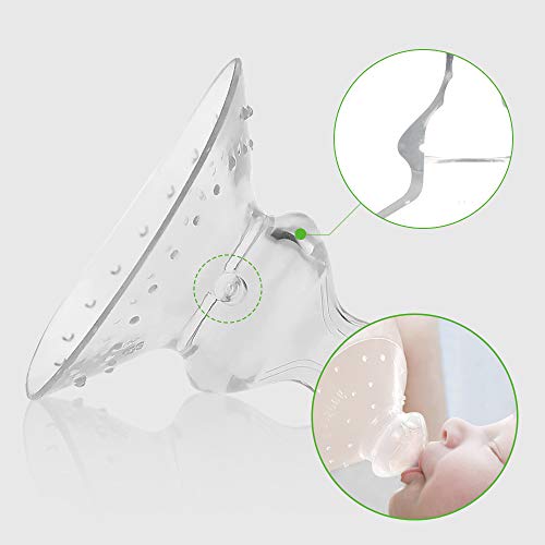 haakaa Nipple Shield for Breastfeeding with Latch Difficulties Cracked