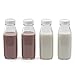 10 Pack - Glass Water Milk Bottles 1 Pint with Twist Caps for Water, Milk, Juices, Beverages, 16 Ounce Each, Reusable Dairy Bottles, Glass and Drink Ware, By California Home Goods