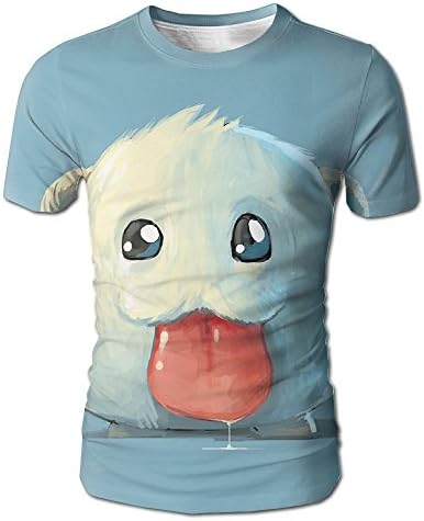 League-of-legends-full-hd-clipart-12 Men's Fashion Graffiti Graphic 3D Print Round Collar Colorful Short Sleeves