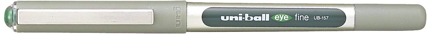 uni-ball Eye Fine UB-157 Rollerball Pen - Green, Pack of 12