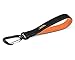 Mighty Paw Training Tab Dog Leash - Padded Handle - Strong Traffic Pet Lead - Carabiner Clip Included - Dog Leash Handle Only - Short Tab Lead - Clip Handle - for All Breeds - 10” (Black)