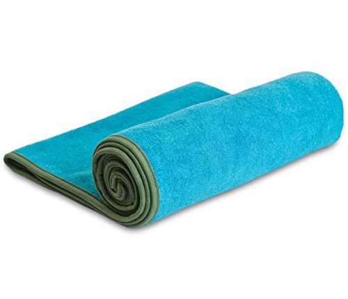 Cush Yoga Towel - 100% Microfiber Yoga Mat Towels - Without Silicone Backing - Absorbent - 600 gsm - Ultra-Thick for Bikram and Hot Yoga - Multiple Sizes and Colors - 24" x 72"