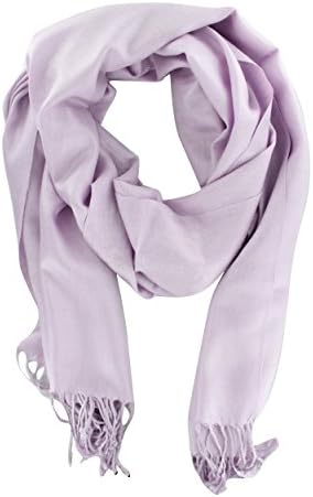 Fashion Pashmina Silk Blend Solid Shawl Wrap Scarf (Lavender)