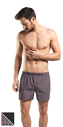 Hanro Men's Fancy Woven 2-Pack Boxer