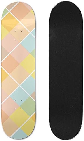 Flyvans Pastel Diamond Pattern Double Up Skateboard Decks