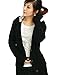 Halife Women's Hooded Knitted Sweater Belted Open Front Cardigan Sweater