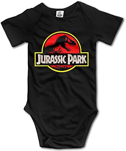 Jurassic Park Logo Unisex Boys Girls Baby Onesie Bodysuit Organic