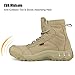 FREE SOLDIER Outdoor Men's Lightweight Desert Tactical Boots Durable Breathable Backpacking Boots