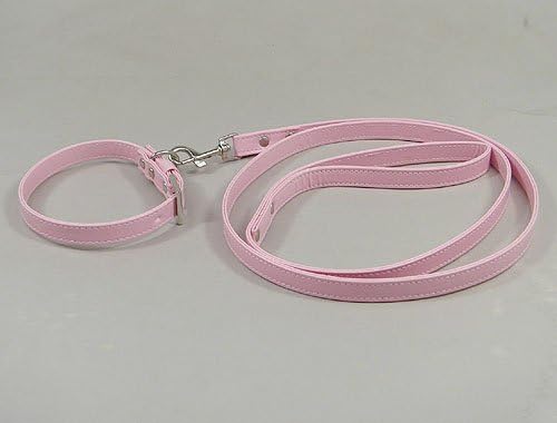 Pink Dog Collar & Lead Set - 5 Sizes