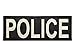 SUVIYA Police Patch with Hook and Loop (Gray-Reflective, 11x4 inch)