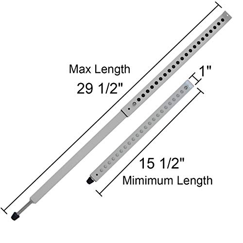 Jeacent Adjustable Window Security Bar, Patio Door Lock Sturdy Steel, Extends from 15 1/2" to