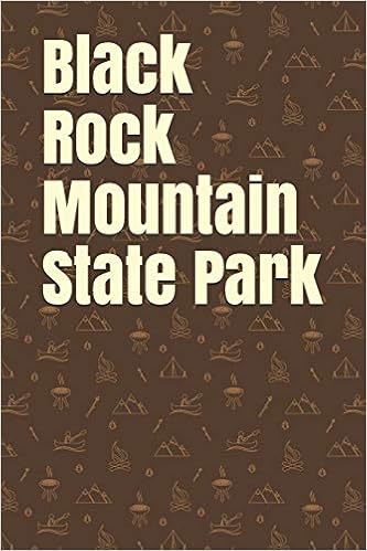 Black Rock Mountain State Park Blank Lined Journal For Georgia