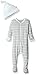 Burt's Bees Baby Baby Boys' Organic Footed Coverall & Knot Top Hat