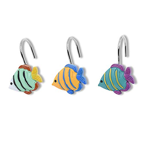 Candygrid Shower Curtain Hooks Fish Shower Curtain Rings