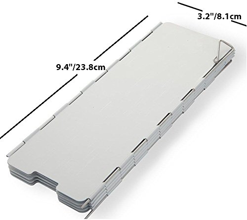 Virtuous Camping Stove Windscreen for Use with Solo Stove and Pocket,Camp,Propane,Butane,Alcohol Stoves Windscreen,Outdoor,Aluminum 8 Plates