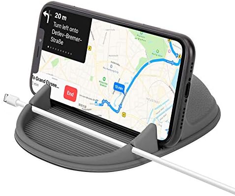 WIFORT Car Phone Holder Dashboard Non-Slip,Universal Car Mount for Mobile Phone, in Car Phone Holder Compatible with iPhone 11 pro max Xs Max XR X 8 7 SE 2020 Samsung Galaxy Note 10 Plus S9 S8 (Gray)