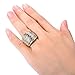JunXin Man Jewelry 18K Gold Plated Interterwined Design Stainless Steel Ring