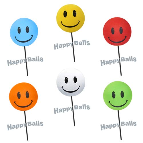 HappyBalls Assorted Happy Smiley Face Car Antenna Toppers/Antenna Balls