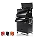 Big Tool Chest,Removable 2 in 1 Tool Box,8-Drawer Tool Storage,Detachable Tool Chest with 4 Universal Wheels (2 PCS Lockable),Keyed Locking System Toolbox Organizer