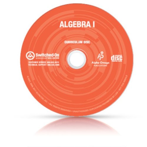 2014 Switched on Schoolhouse, 9th Grade, Grade 9 Math Curriculum by AOP (Alpha Omega HomeSchooling), SOS CD-ROM