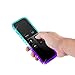 NageBee Protective Case for Apple TV 4K 5th, 4th Gen Remote - Glitter Liquid Quicksand Waterfall Floating Sparkle Bling Diamond Shockproof Cover for Apple TV Siri Remote Controller -Aqua/Purple