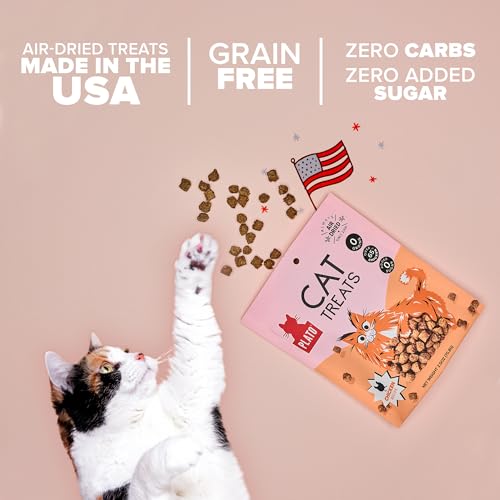PLATO PET TREATS CAT TREATS – SINGLE INGREDIENT, HEALTHY CHICKEN TREATS FOR INDOOR CATS – AIR DRIED – 2.5 OZ