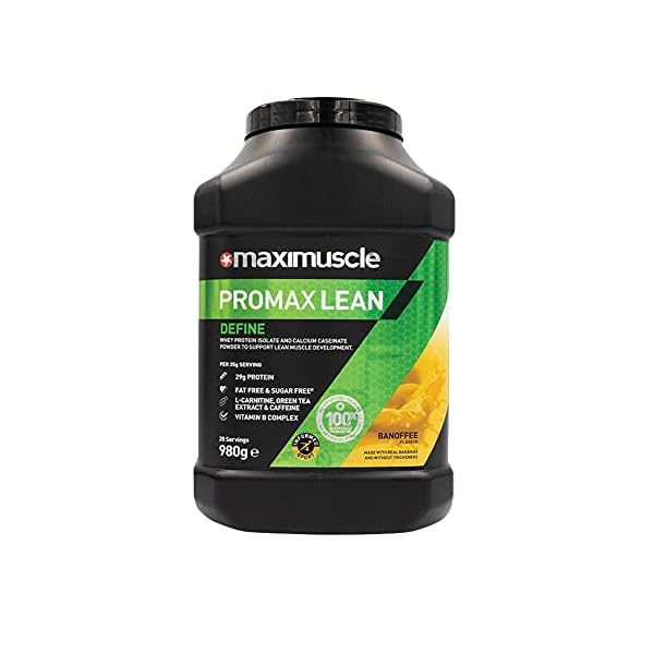 Maximuscle Promax Lean | Whey Protein Sports Supplement Powder for Lean Muscle Development | Banoffee, 980g - 28…