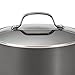 Circulon Genesis Hard Anodized Nonstick Sauce Pan/Saucepan with Straining and Lid, 3 Quart, Black -